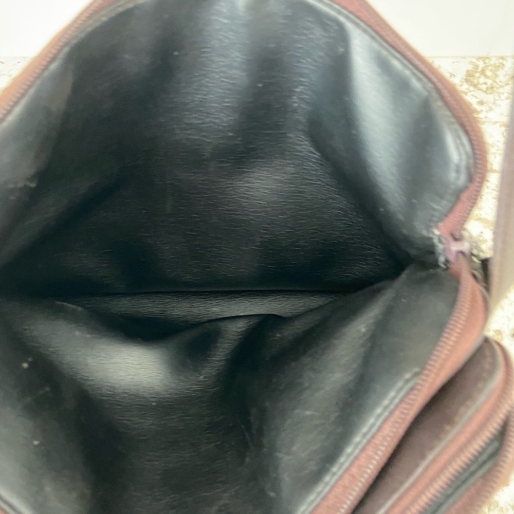 Vintage Perlina New York Leather Crossbody
Messenger Travel Bag Dark Brown - Picture 9 of 11